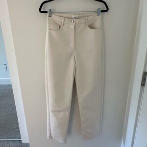 Aritzia Wilfred Melina Pant Birch vegan leather